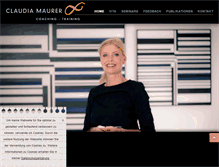 Tablet Screenshot of maurer-training.de